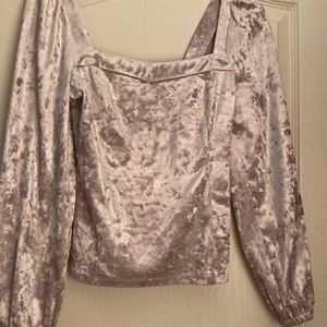 Womens velvet top